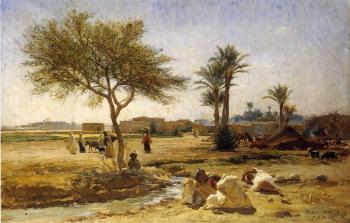 費德裡科 亞瑟 佈裡奇曼 An Arab Village